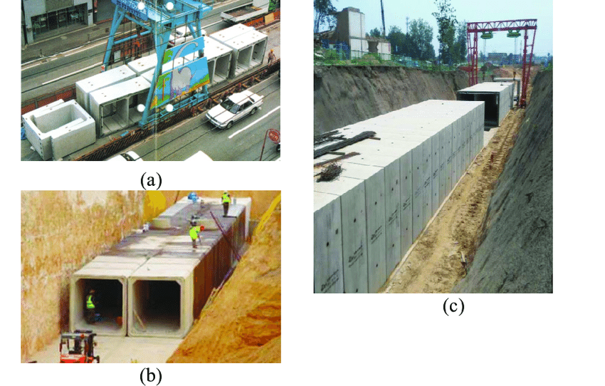Prefab utility tunnel construction site (Japan / Europe / China)